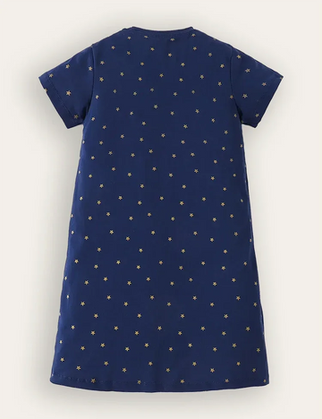 Rainbow Unicon Appliqué Dress